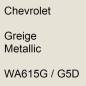 Preview: Chevrolet, Greige Metallic, WA615G / G5D.